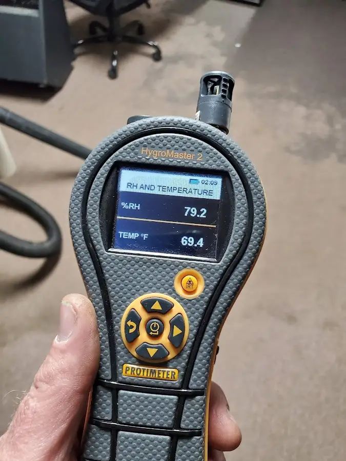 Moisture meter humidity assessment for Fire & Smoke Damage Restoration in Orrville